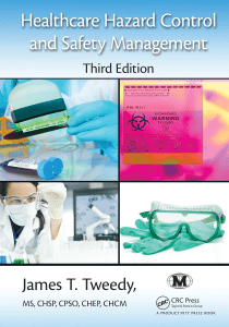 Healthcare hazard control and safety management CRC Press Taylor and Francis 2014