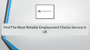 Discover The Best Employment Checks Services In UK