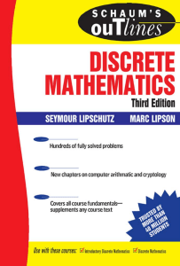 Schaum s Outlines Theory and Problems of Discrete Mathematics
