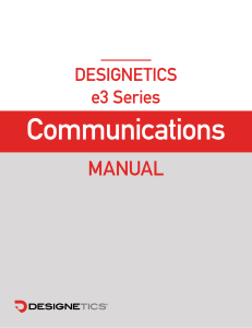 PM9D #10 Designetics e3 Communications Manual