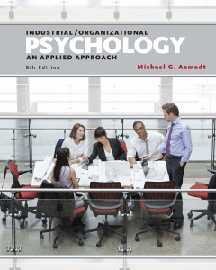 Industrial/Organizational Psychology: Applied Approach