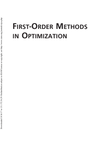 2 1 Amir Back-First-Order Methods in Optimization