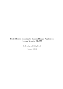 Finite Element Modeling for Electrical Energy