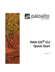 PAN OS CLI Quick Start