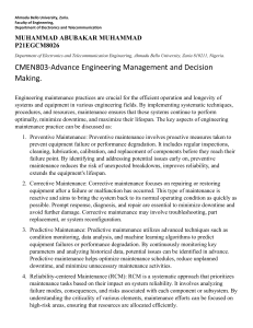 Advance Engineering Management and Decision Making