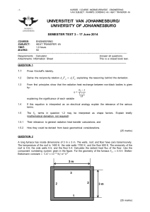 Semester Test 3 2014 memorandum