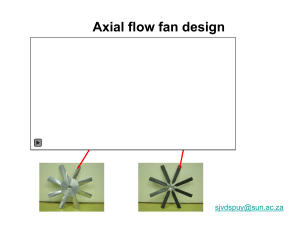 2900 Axial flow fan design