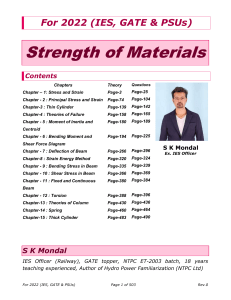 Strength of Materials 2022 by S K Mondal 8 MB