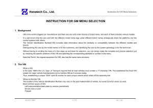 GM Menu Selection Guide: VIN Decoding for Diagnostics