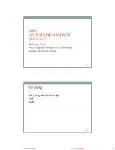 an-ninh-mang bui-trong-tung lec7 websec xss csrf - [cuuduongthancong.com]
