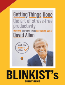 11. Getting Things Done The Art of Stress-Free Productivity by David Allen