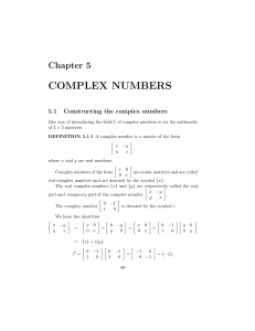 cha5 Complex Numbers