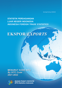 Statistik Perdagangan Luar Negeri Indonesia Ekspor Menurut Kode SITC, 2021-2022