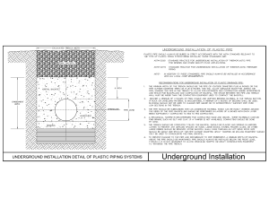 Underground Installation Plastic Pipe ASTM D2774