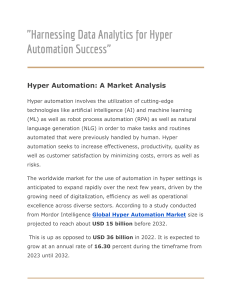 Global Hyper Automation Market