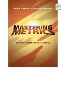 Mastering Metrics Angrist