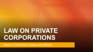 Law on Private Corporations (Title III)