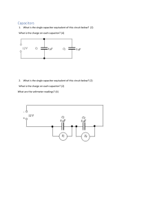 Capacitors Exam style Question
