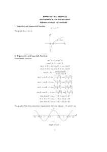 FormulaSheet