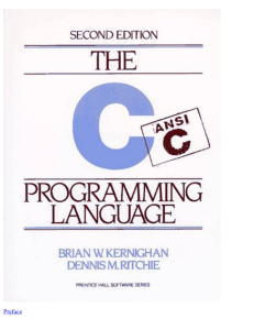 The C Programming Language, 2nd Edition