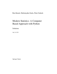 Solutions Modernstatistics