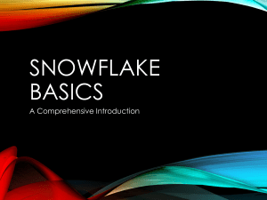 Snowflake Basics Presentation