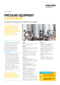 Intertek - PED Pressure Equipment and Assemblies