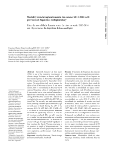 Mortality risk during HWs in Argentina