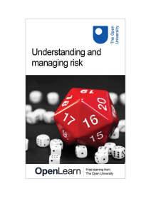 understanding and managing risk