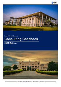 ISB Consulting Casebook CO2020