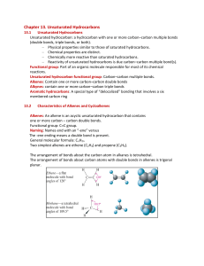 Chem Notes UnSaturated