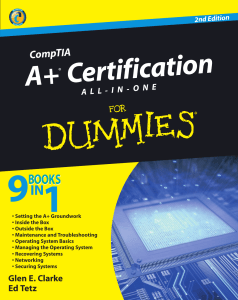 COMPTIA A+ CERTICATION FOR DUMMIES