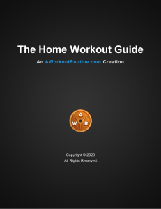 home workout guide