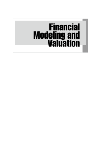 Financial Modeling and Valuation - A Practical Guide to Investment Banking and Private Equity (Wiley, 2022)