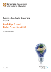 2069 Example Candidate Responses Paper 3 (for examination from 2018)