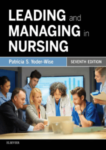 Leading and Managing in Nursing Book