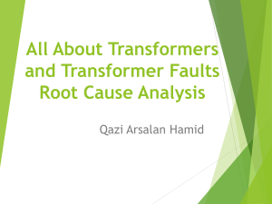 Root Cause Analysis Transformer Faults