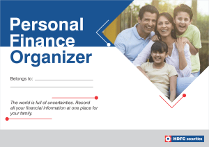 HDFC Securities Personal Finance Organizer Booklet-201908021042087726915