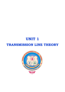 UNIT-1 TRANSMISSION LINES1