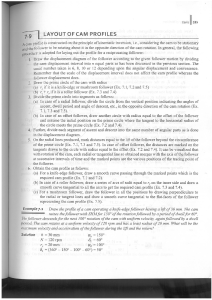 Cam Profile Layout: Engineering Textbook Excerpt