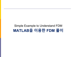 MATLAB FDM: Simple Example & Solution