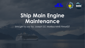 Ship Main Engine Maintenance
