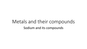 Metals and their compounds