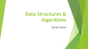 Data Structures & Algorithms(Overview)