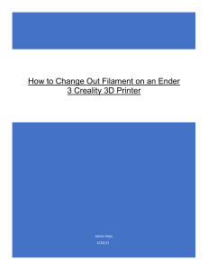 How to Change Filament on an Ender 3-1