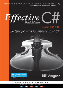Effective c# 50 specific ways to improve your c#
