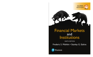 Financial Markets & Institutions Textbook, 9th Edition