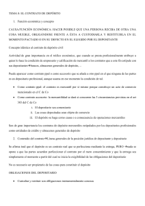 Resumen tema 8. El contrato de depósito. Derecho Mercantil. Manual de Broseta.