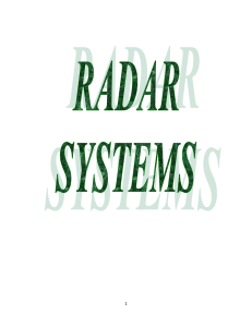 radar systems notes
