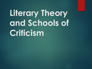 Literary Theory and Schools of Criticism 2023